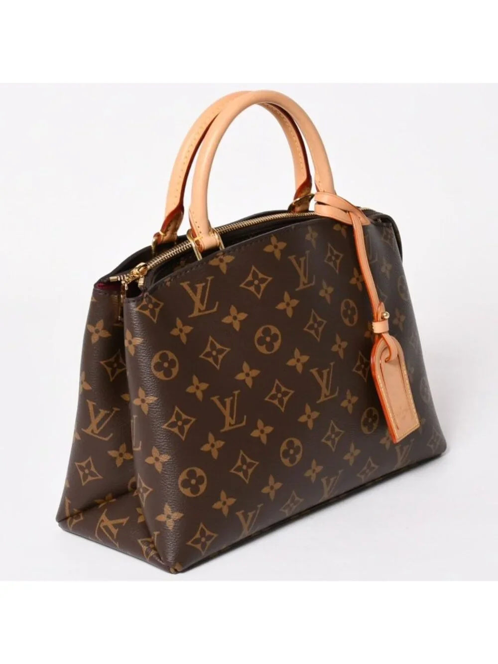 Louis Vuitton Petit Palais PM 2-Way Bag Monogram Brown Gold